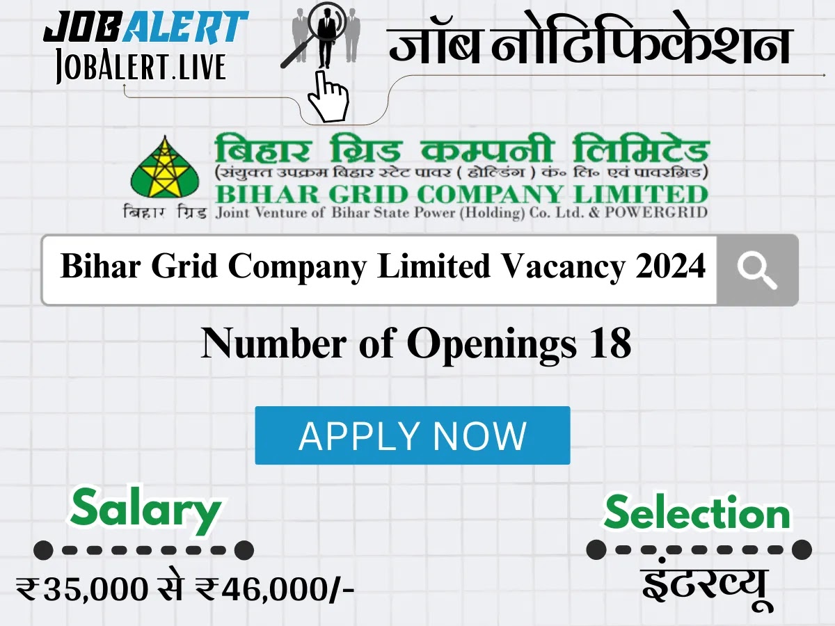 Bihar Grid Company Limited Vacancy 2024